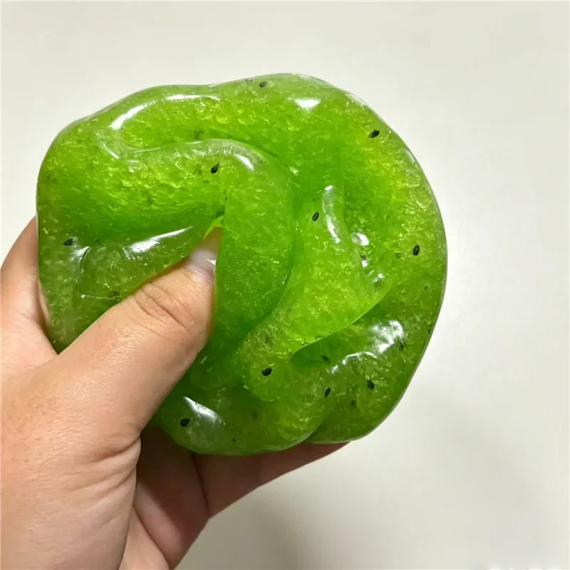 Kiwi Watermelon Ice Sand Ball Squishy Squeeze Fidget Toy Vaseline Stress Relief Noise ASMR Sensory Toy For ADHD Autistic Gift