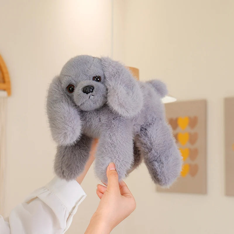 Nice 1pc 30cm Cute Lying Dog Plush Toy Kawaii Black Puppy Pillow Stuffed Soft Doll Lovely Birthday Gift for Ages