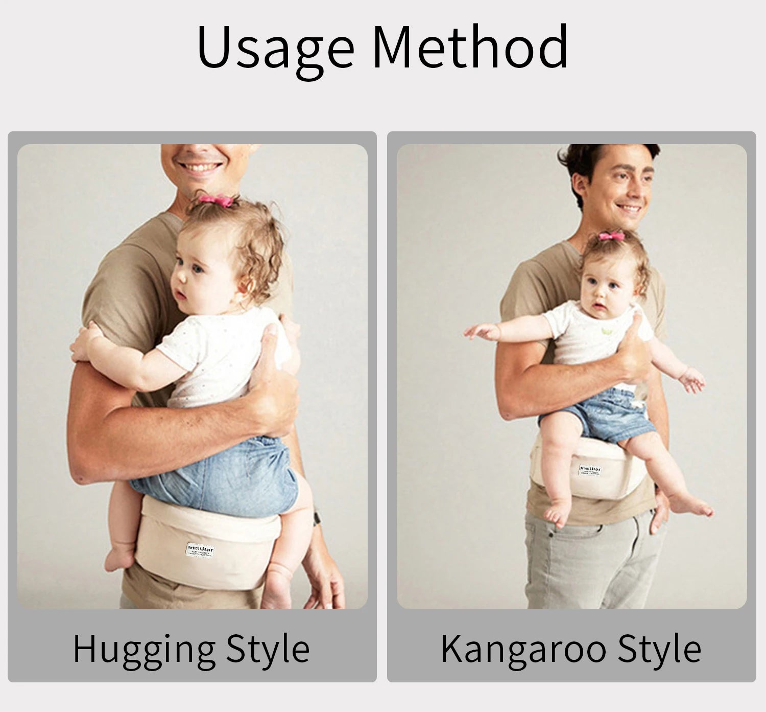 Baby Waist Carrier Baby Sling Multi-functional Kid Carrier Hold Waist Belt Backpack Hipseat Belt Kids Adjustable Infant Hip Seat