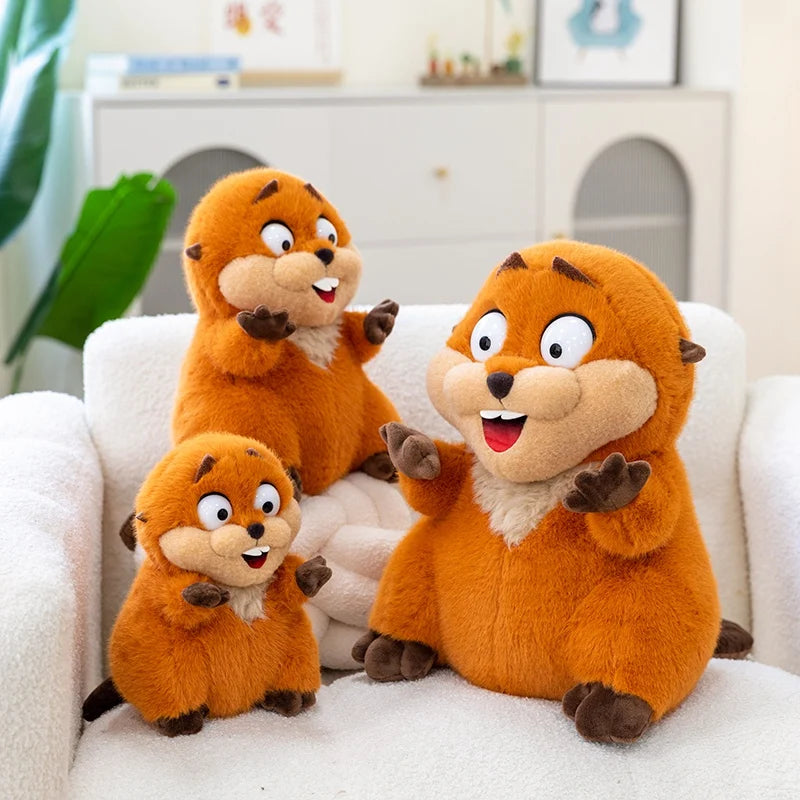 Nice Anime Hoppers Plush Cute King Georges Tom Lizard Plush Soft Stuffed Animal Beaver Plushie Doll Toy Birthday Gift For Kid