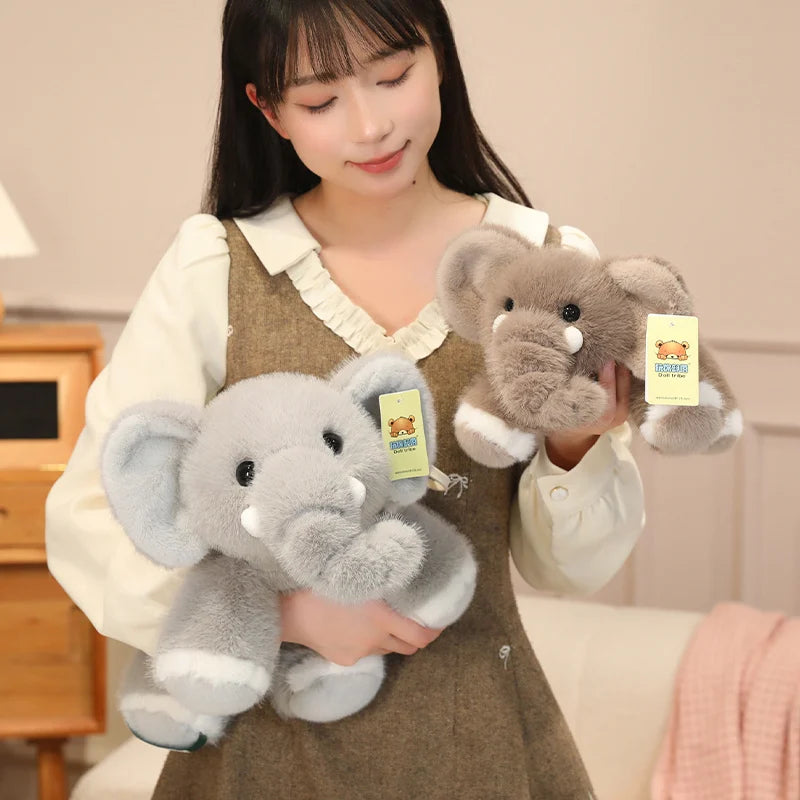Hot Stuffed Animals Elephant Plush Doll Back Cushion Sofa Decorative Stuffed Elephant Toy 30/45cm Throw Pillow Elephant Doll