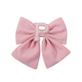 1Pc Solid Color 26 English Letters Hair Bows Clips for Girls Cotton Hairgrips Headwear Baby Hair Accessories Hair Clips Gift