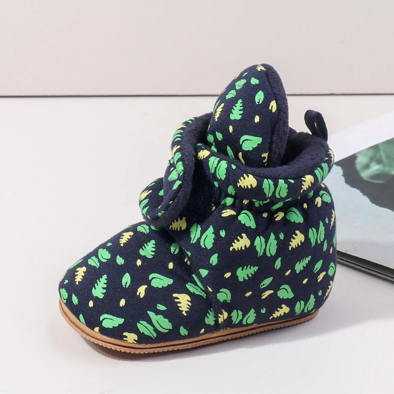 Winter Baby Boys And Girls First Walking Toddler Shoes With Fashion Design And High Quality TPR Sole For 0-18M Baby Unisex