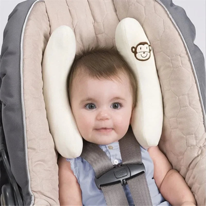 Baby Head Shaping Pillow Protects Cervical Neck Banana Pillow Seat Pillow Anti Deviation Head Baby Pillow Soft