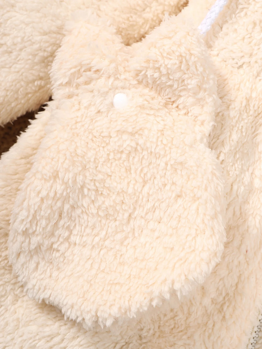 2pcs Toddler Baby girl Baby Hooded Plush Long sleeved Zipper Warm Jacket+Plush Bag 0-3 Year Baby Girl Winter Casual Loose Coat