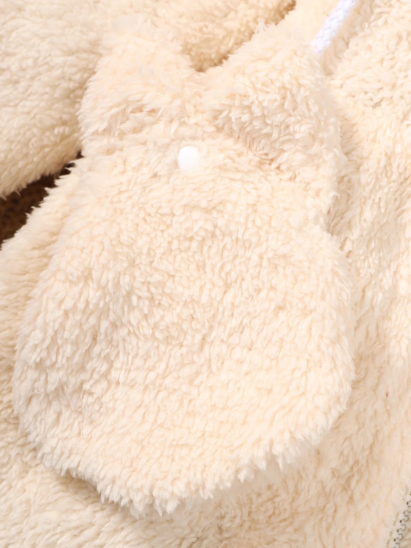 2pcs Toddler Baby girl Baby Hooded Plush Long sleeved Zipper Warm Jacket+Plush Bag 0-3 Year Baby Girl Winter Casual Loose Coat