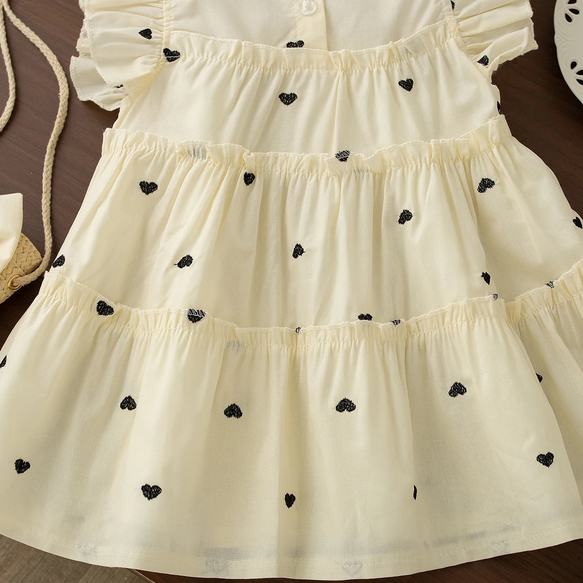 Summer New Cute And Fresh Baby Girl Dress, Sweet Children'S Clothing+Bow Bag (6 Months -3 Years Old)