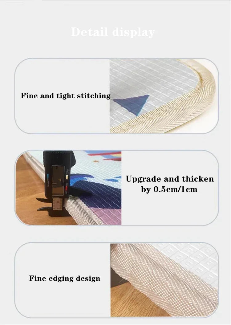 Baby Activity Gym Room Mat Non-toxic Baby Activities Crawling Play Mats Double Sided Pattern EPE Game Mat for Children's Mat Rug