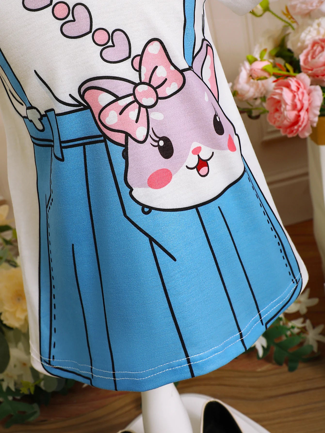 Baby girl Dress, Cute Little Cat Printed Short sleeved Dress, suitable for 0-3 Years old Cute Baby girl Toddler Casual Dress