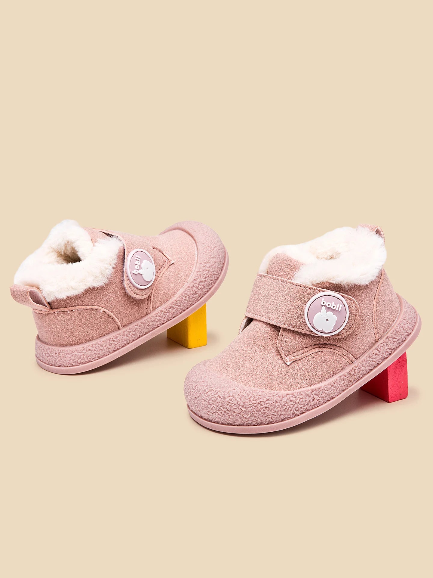 Hot Sale Winter Baby Boys And Girls First Walking Outdoor Toddler Cotton Shoes For 0-3Y High Quality Fleece-lined Design