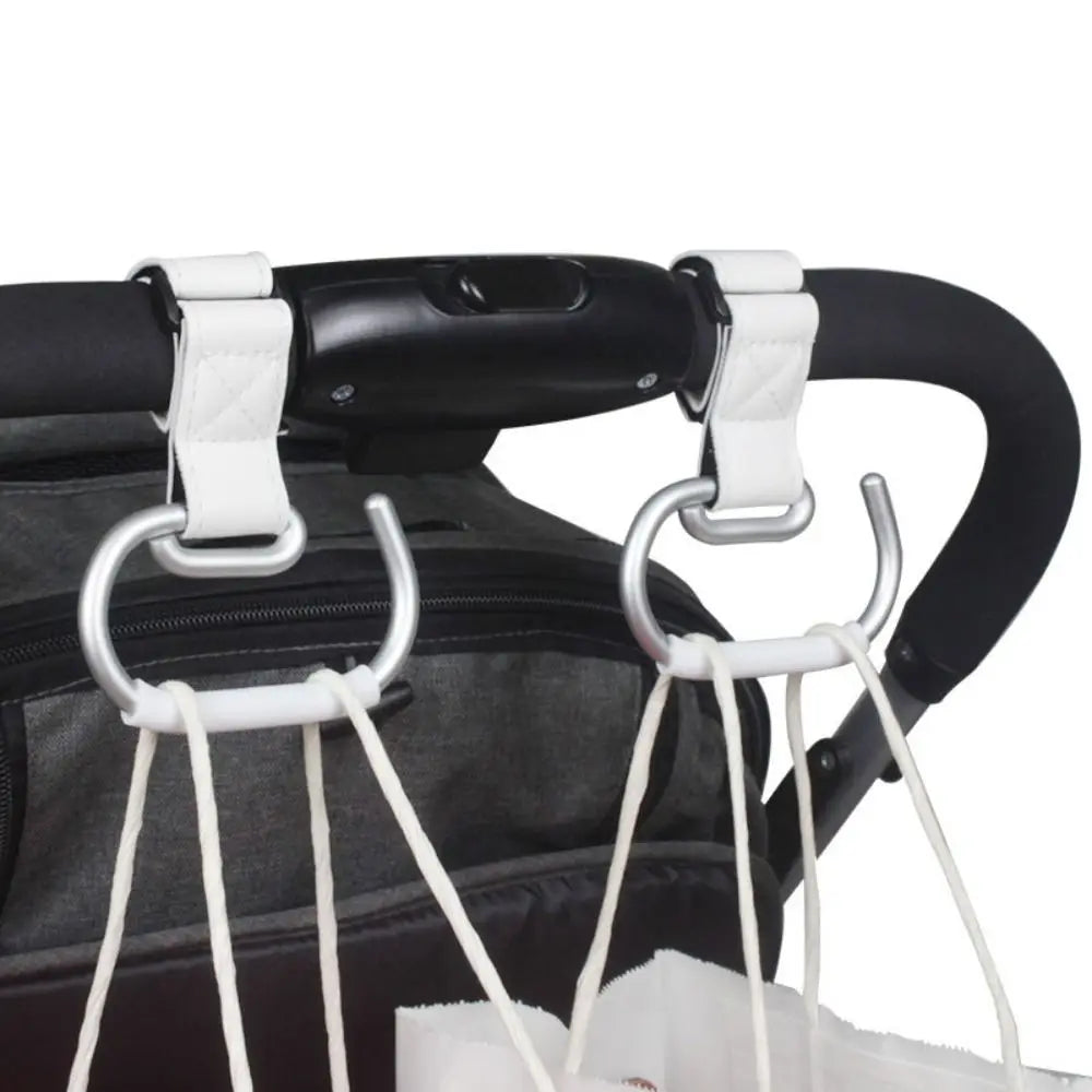 PU Baby Stroller Hooks Solid Color Cart Organizer Hanging Hook Stroller Accessories Cartoon Stroller Accessories Baby