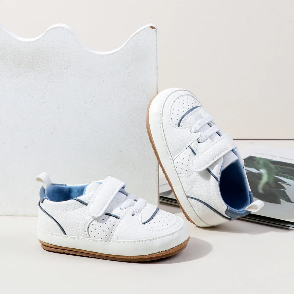 2025 New Style Baby Unisex First Walking Indoor Outdoor Toddler Shoes For 0-18Months With High Quality PU Leather And TPR Sole