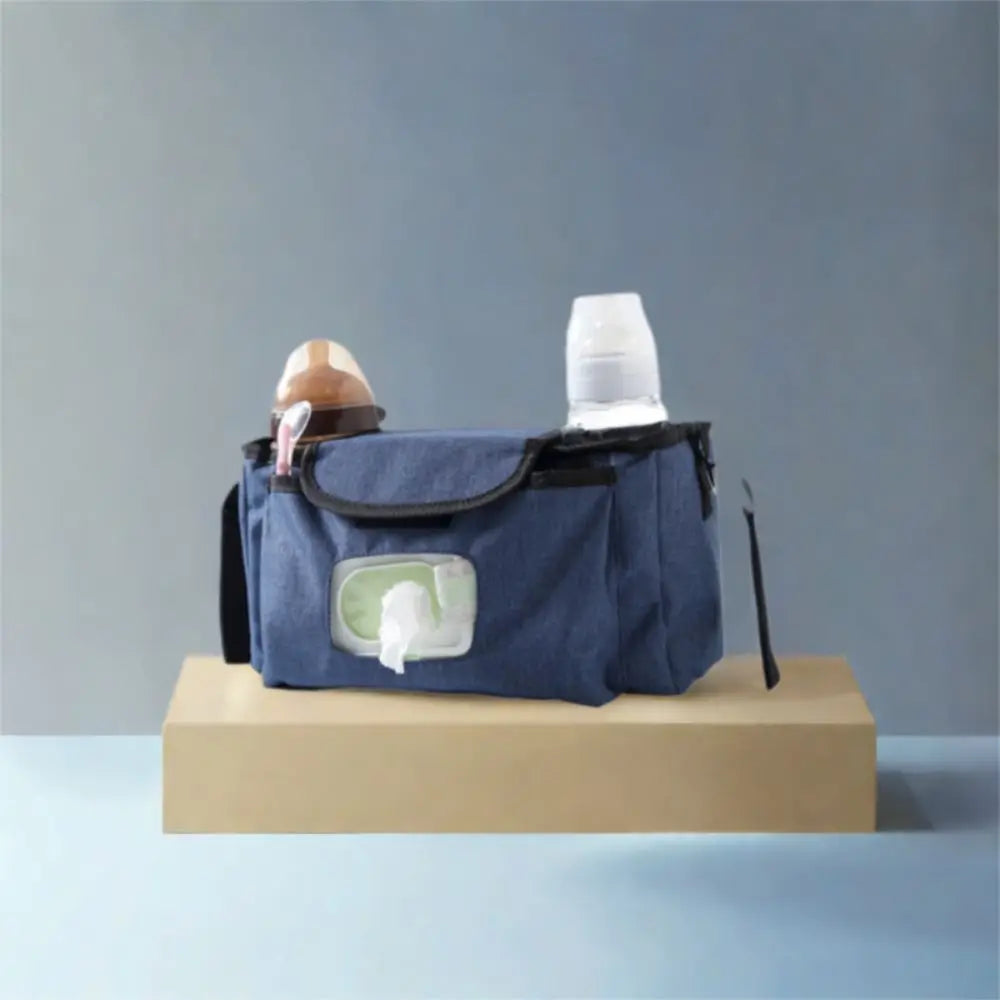 Multifunctional Baby Stroller Bag Large Capacity Waterproof Wet Wipe Hanging Bag Baby Care with Multiple Pockets