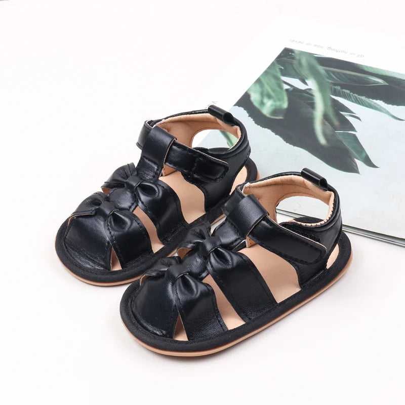 Summer New Style Baby Casual Sandals For Girls Aged 0-2 Years Old Breathable Soft Sole Anti-Slip Learning To Walk Shoes BBW4151