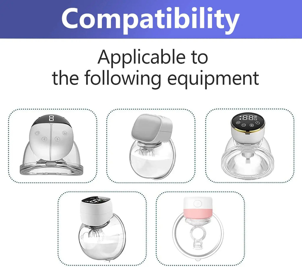 BornBL Breast Flange (2-Pack), Replacement Accessories for Wearable Breast Pump S9/S10/S12 Pro, Food-grade Silicone Shield Funel