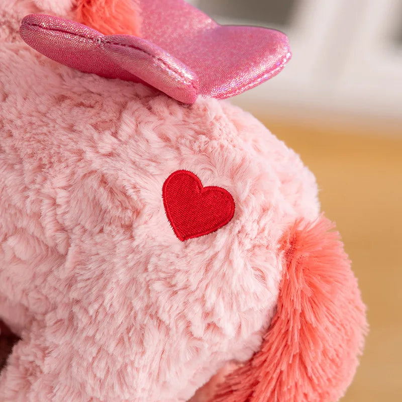 Hot Soft Fluffy Pink Unicorn Plush Toy Cute Stuffed Animal Doll with Shiny Wings Kawaii Unicorn Plushie Big Eyes Unicorn Pillow