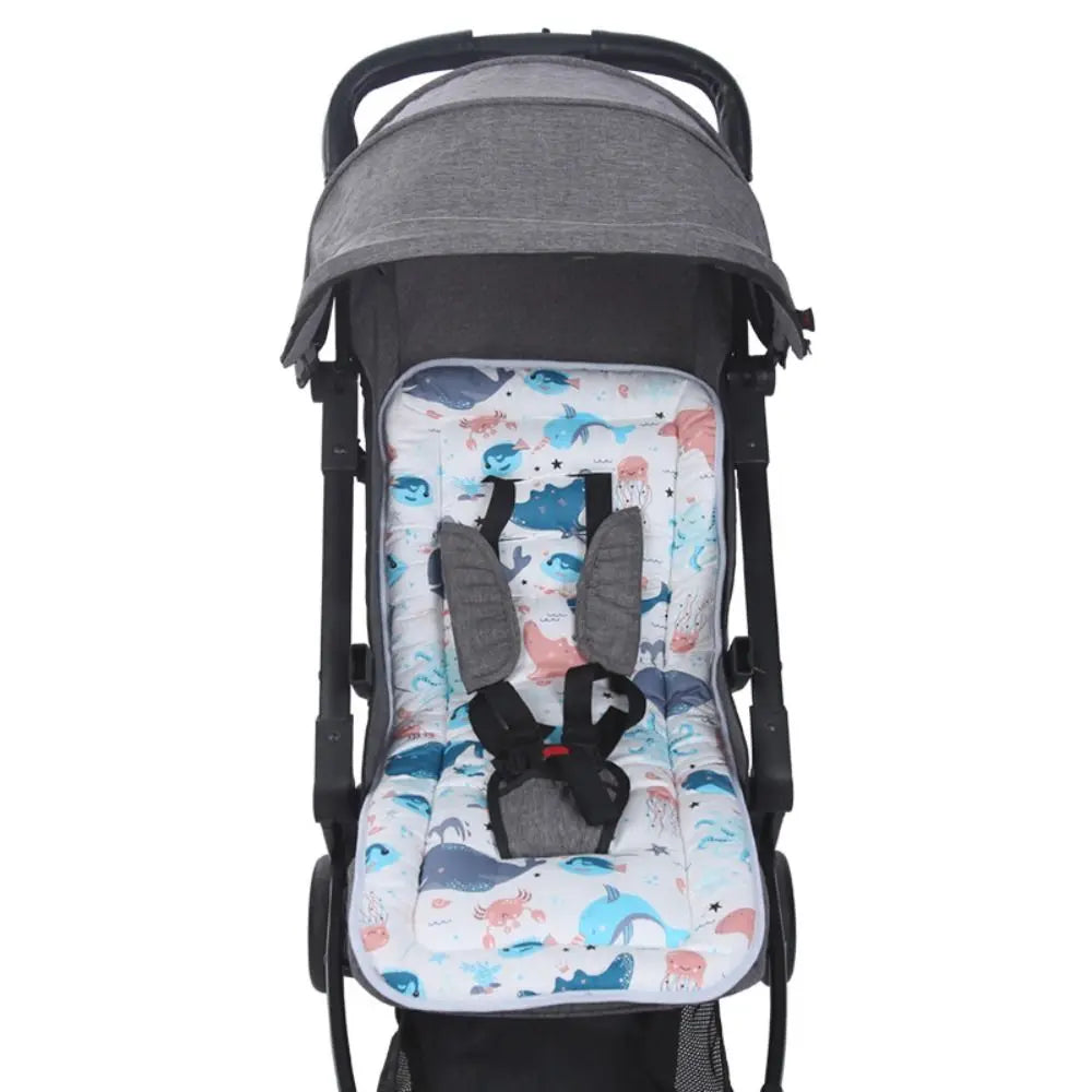 Breathable Outdoor Windproof Winter Cartoon Animal Baby Stroller Mat Pushchair Car Seat Pad Baby's Cushion Stroller Accessories