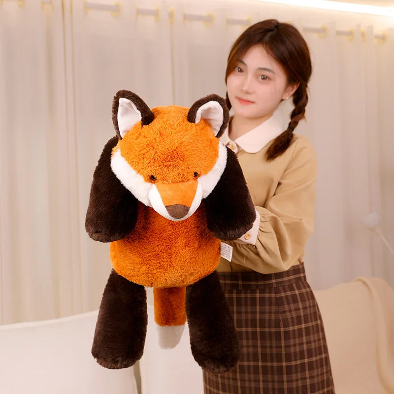 Hot Cute High Quality Forest Animal Plush Doll Pillow Soft Long-arm Raccoon Crocodile Sloth Fox Toy Home Decor Accompany Gift