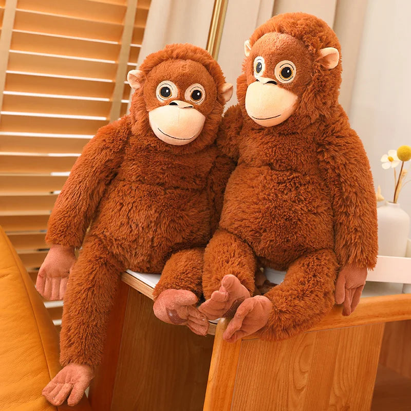 Hot 60cm Cartoon Gorilla Plush Toy Chimpanzees Monkey Soft Stuffed Doll Backpack Car Bag Room Decor Children Toy Christmas Gift