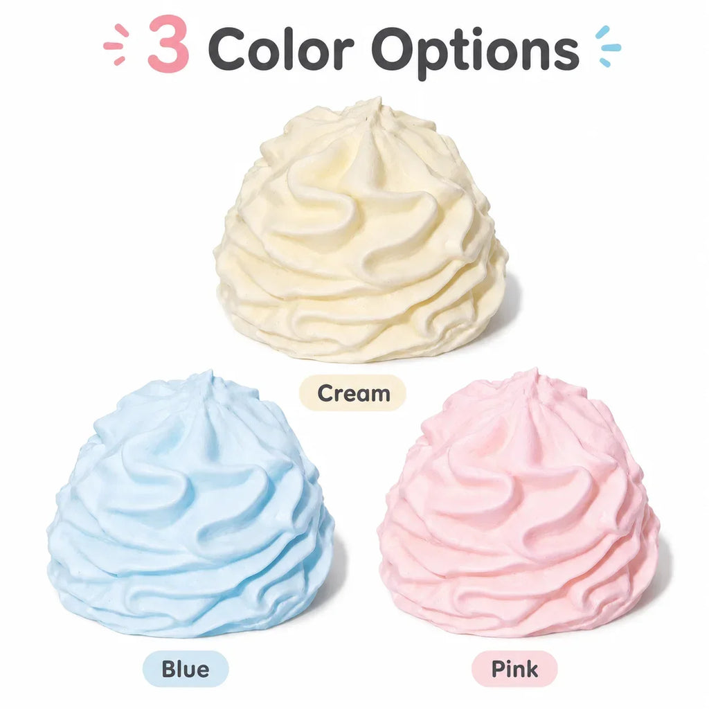 Cream Swirl Squishy Toy Slow Rising Imitation Whipped Cream Fidget Toy Soft Squeeze Stress Relief Decompression Party Gift
