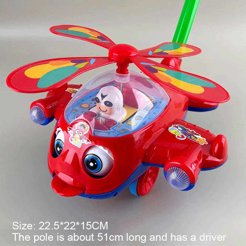 Bright Starts Baby Walker Push Along Toy Plane Car for Kids Children Boys Girls Outdoor Use Model BT100