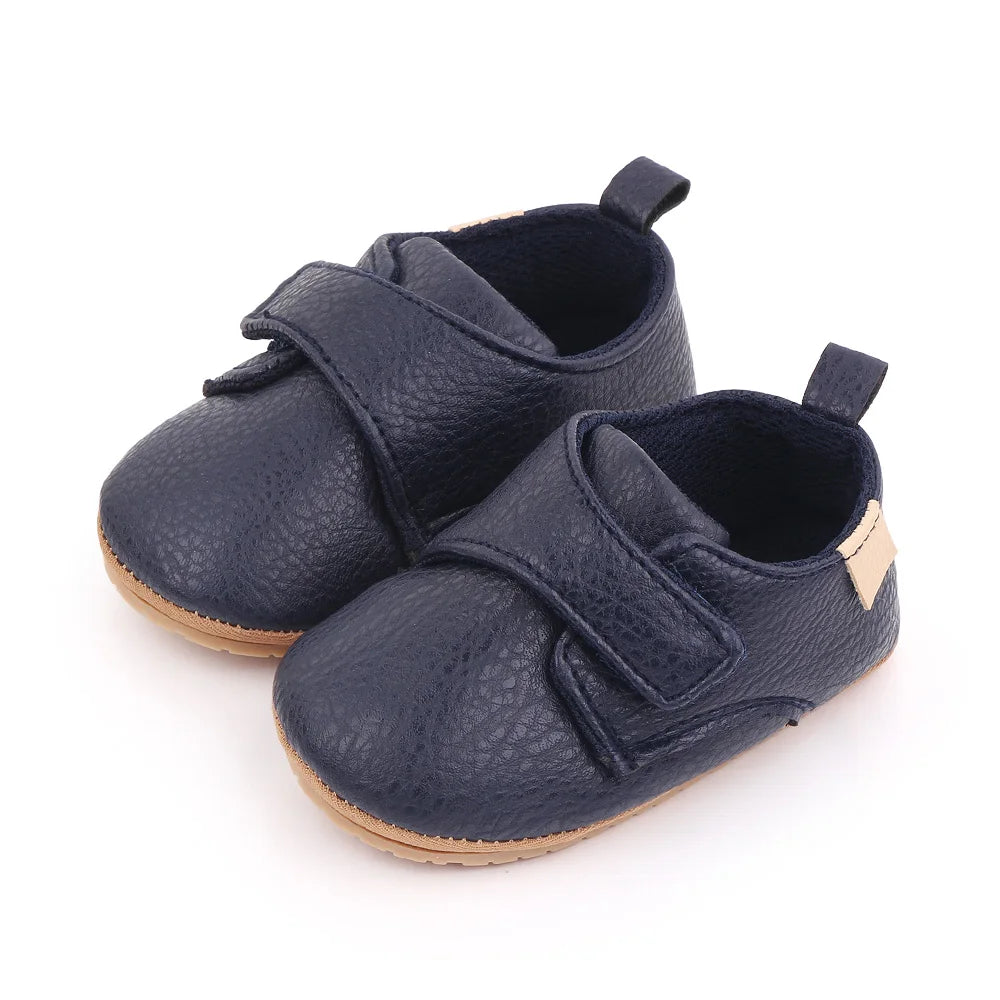2025 Baby Casual Shoes Korean Style Non-slip Classical High Quality PU and TPR Soft and Warm Toddler Shoes for 0-18 Months D2587