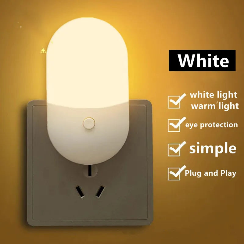 Bedside Lamp Night Light EU US Plug LED Model 220V Bedroom Lamp For Children Soft Eye Care
