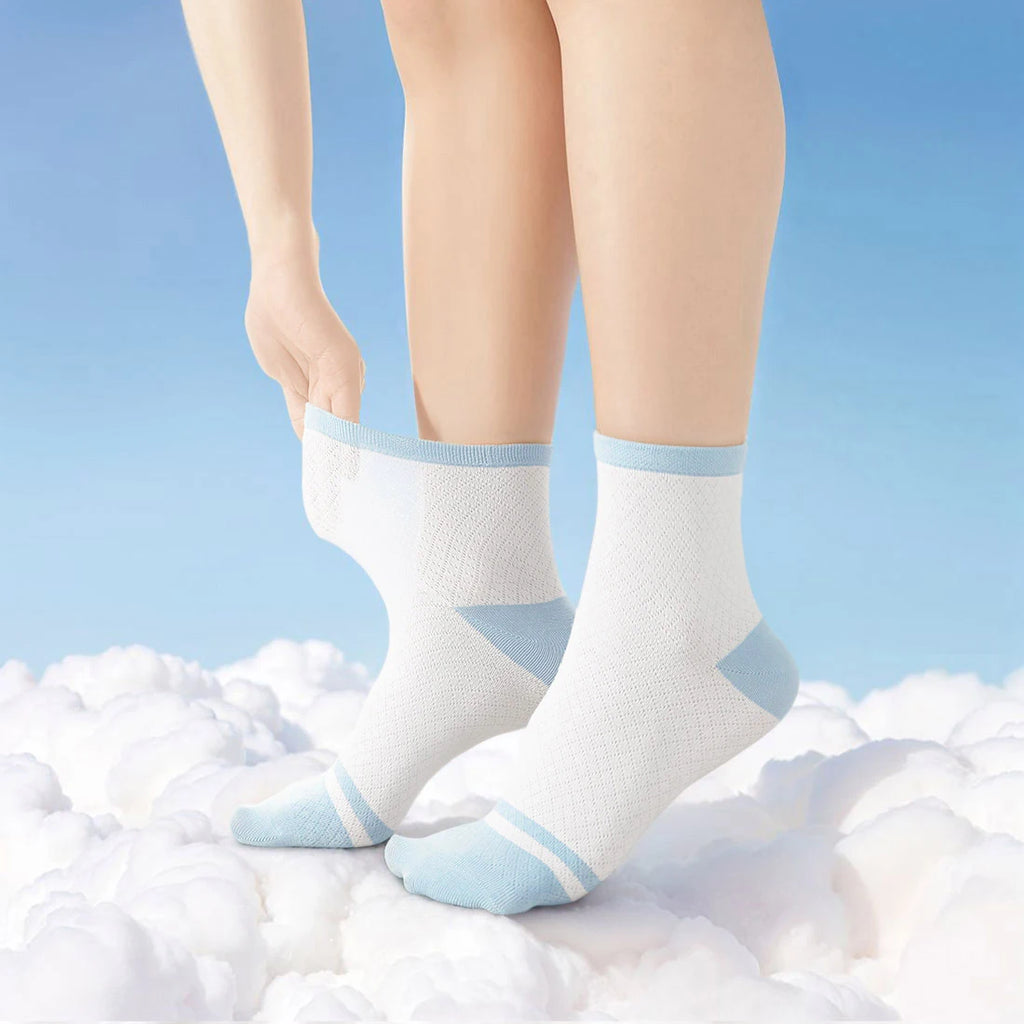 Children's Summer Mesh Colorful Socks: Pure Cotton, Sweat-Absorbent, Breathable, Seamless Stitching, for Boys and Girls, School
