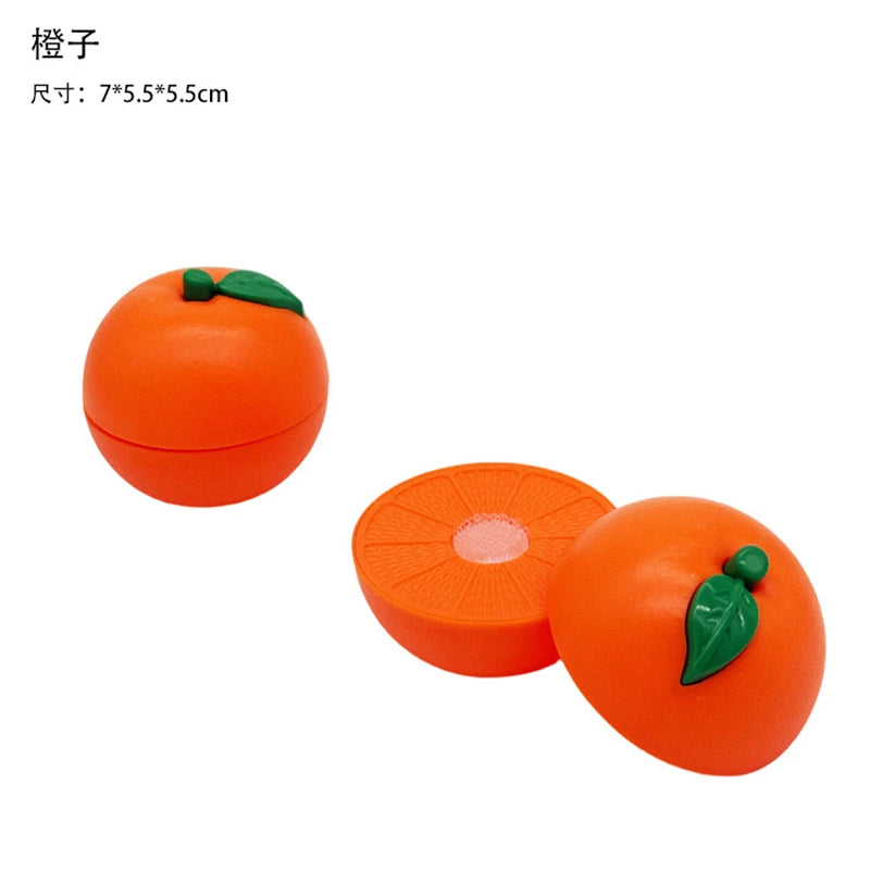 Chechele Montessori Paste Simulation Educational Toy for Sensory Decompression Durian Grapefruit Cherry 1Pcs