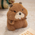 22/35/45cm Simulation Beaver Plush Doll Cute Fluffy Sitting Marmot Groundhog Toy For Kids Adorable Birthday Gift Doll