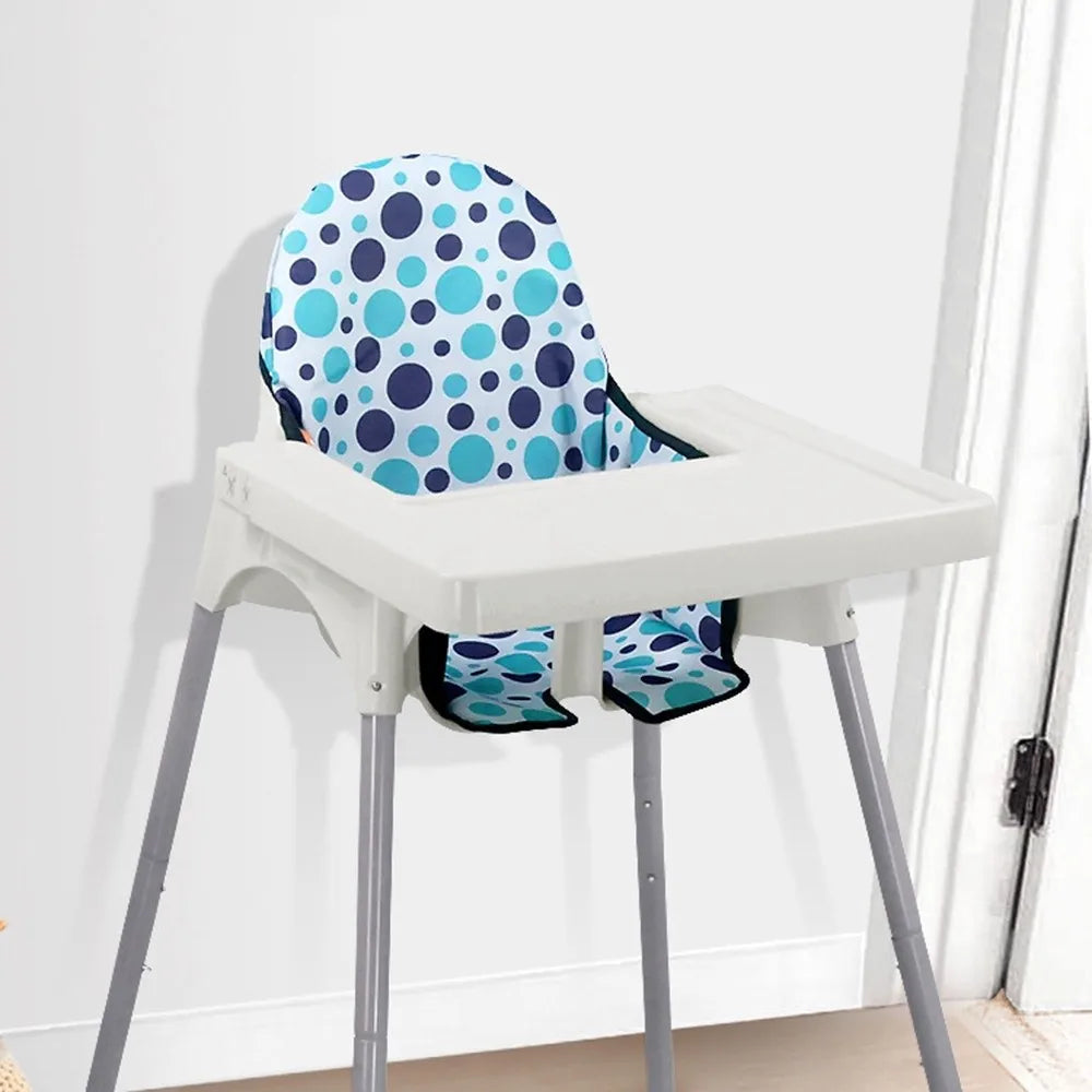 Soft Baby Dining Chair Seat Cover Comfortable Polka Dots Breathable Pad Liner Breathable Yellow High Chair Accessories Summer
