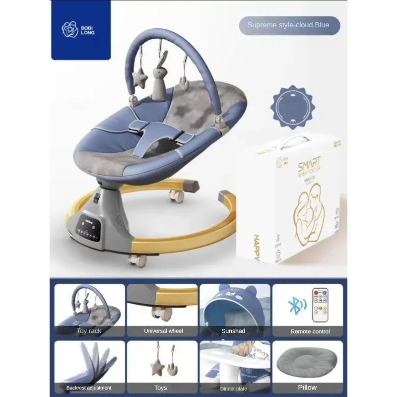 Electric Automatic Baby Rocking Cradle - Modern Newborn Sleep Aid Swing