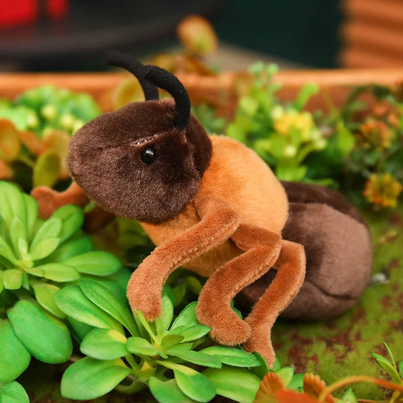 Hot 1pc 18cm Lovely Ant Plush Toys Simulation Plushie Doll Stuffed Soft Animal Toy Room Decoration Kids Birthday Gift