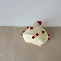 Cute Mushroom Beret Baby Woolen Knitted Hat Children Winter Warm Pullover Hats 6-30M Boy Girl Kids Elastic Beanie Toddler Bonnet