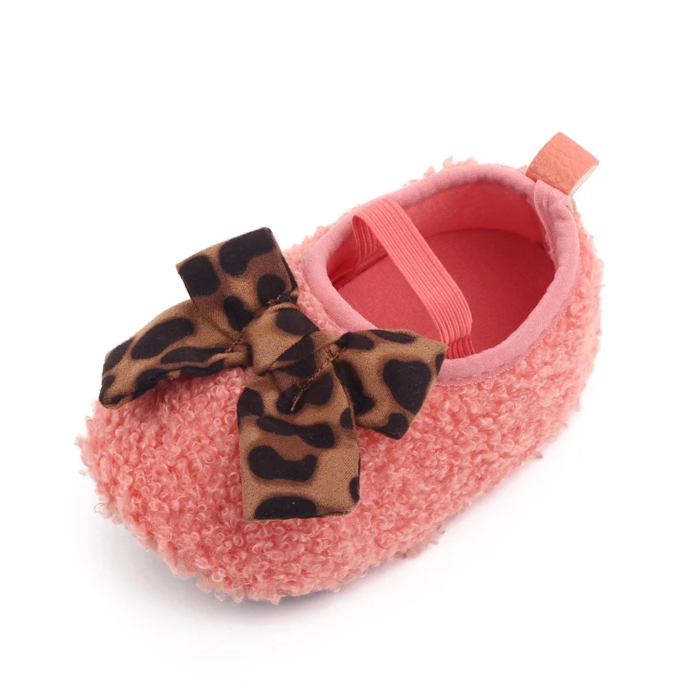Baby Toddler Shoes Non Slip Plush Warm Cotton Prewalking Anti Slip Sole Model 01