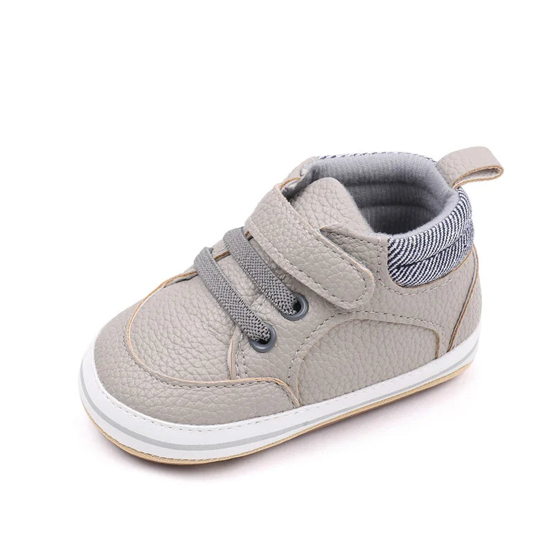 Baby Sneaker Prewalk Shoes for Newborn to Toddler Spring and Autumn Waterproof Polyurethane and Tpr Sole BNB3093