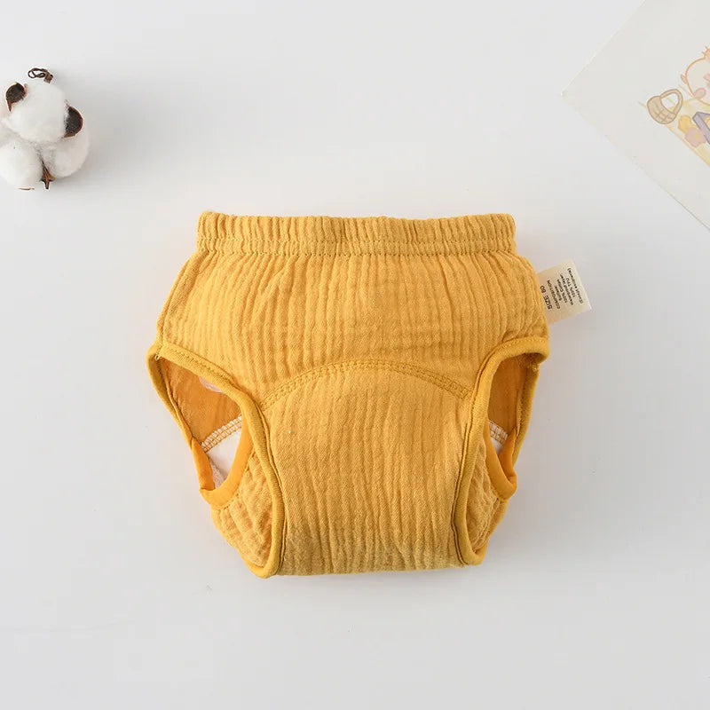 Breathable Baby Training Pants Waterproof Diapers Cotton Gauze Washable Nappies for Toddler Children Toilet Training Study Pants