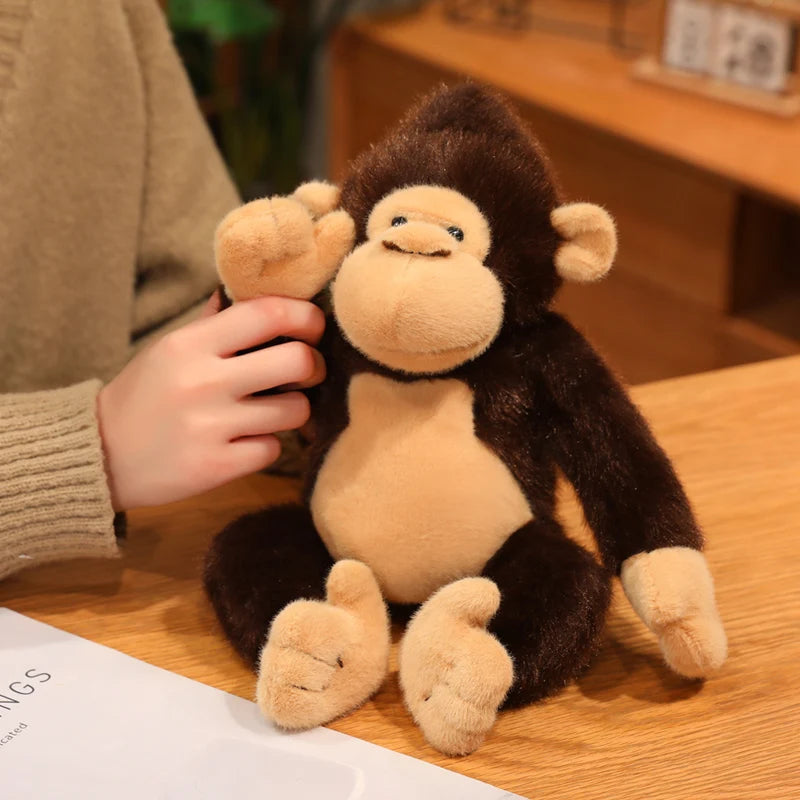 Hot Cartoon Gorilla Plush Toy Chimpanzees Monkey Soft Stuffed Doll Backpack Car Bag Room Decor Kid Gift