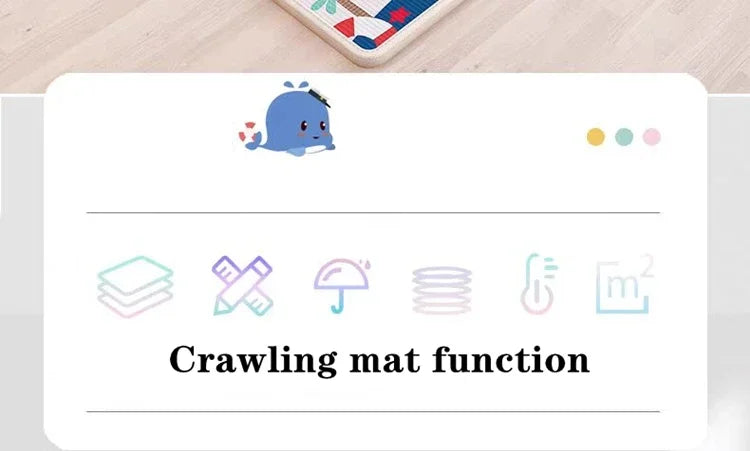 Baby Activity Gym Room Mat Non-toxic Baby Activities Crawling Play Mats Double Sided Pattern EPE Game Mat for Children's Mat Rug