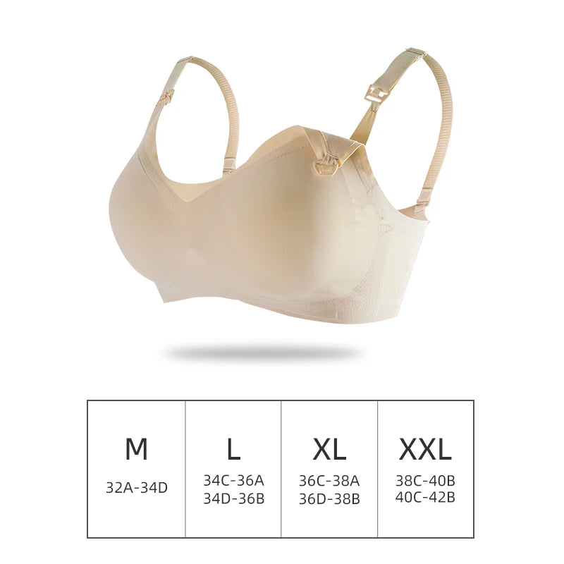 Comfortable Seamless Breast Feeding Bra Wire Free Nursing Bra Front Opening Maternity Special Breastfeeding Underwear Breathable
