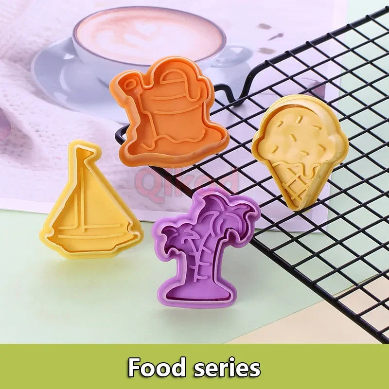Montessori DIY 3D Animal Vegetables Fruit Plasticine Slime Mold Tool Set Kit Ability Play Dough Clay Educational toy for chidlre