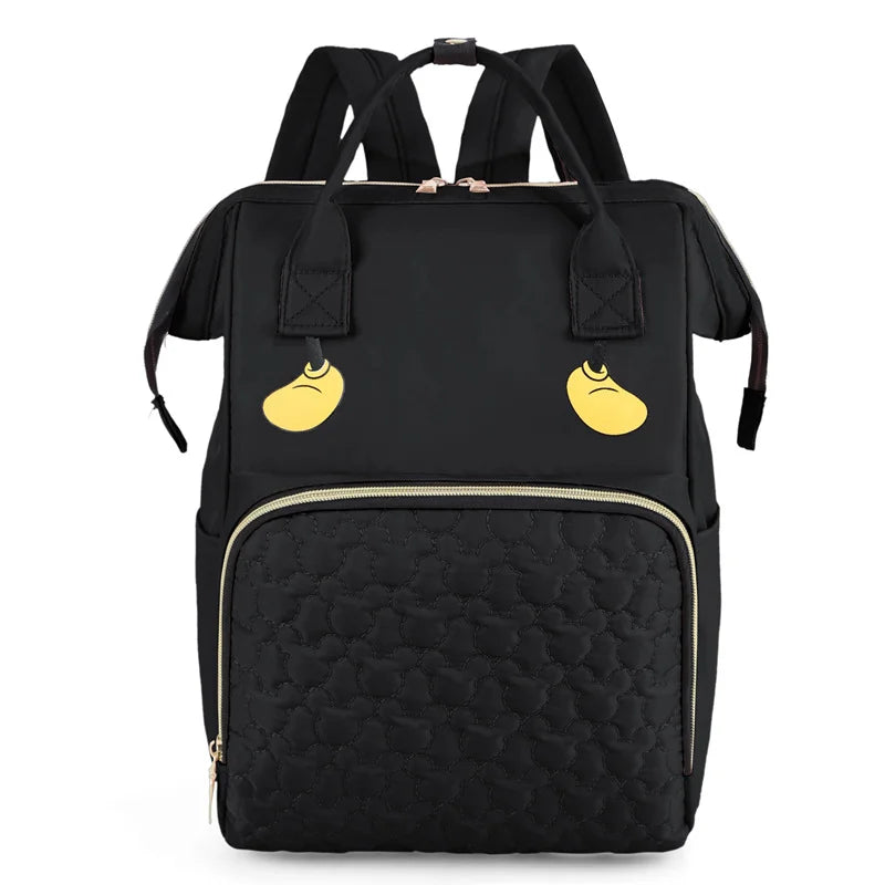 Custom Baby Name Mommy Bag Diaper Backpack for Outdoor Travel Multi Functional Double Shoulder Storage CNDB01