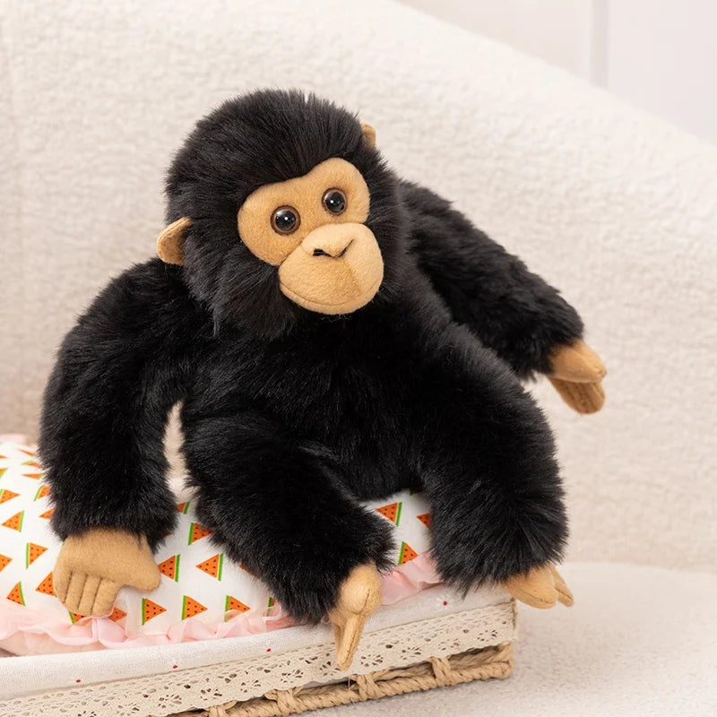 Nice Simulation Punch Gorilla Plush Doll Mother And Baby Long-arm Monkey Animal Stuffed Toy Home Decoration Gift For Children