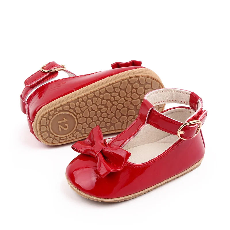 Summer Baby Girl Pre-walking Toddler Shoes With High Quality PU Leather And TPR Sole For 0-18M Baby Girls Princess Shoes