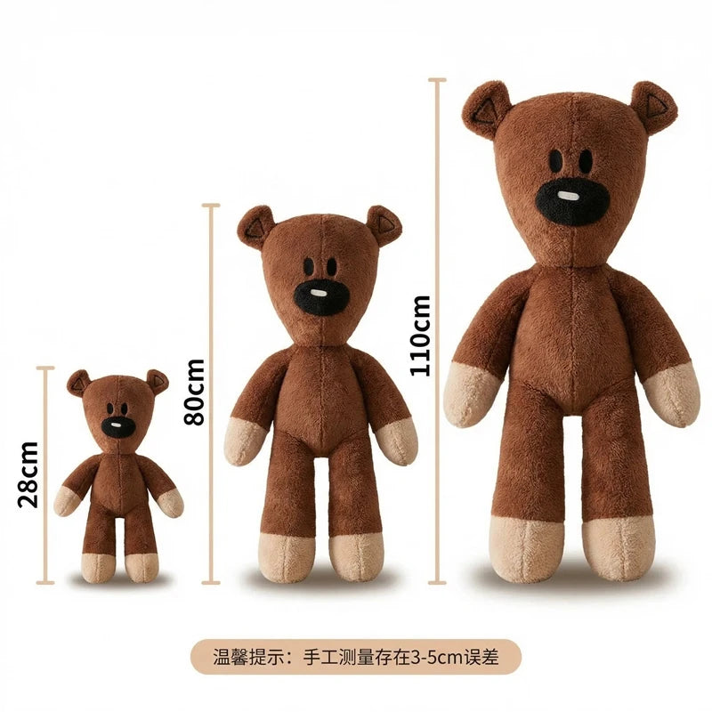 Cute High Quality Fun Mr Bean Teddy Bear Plush Toy Stuffed Animals Cute Coffee Baby Doll Mini Pillow Decor Soft Children Birthda