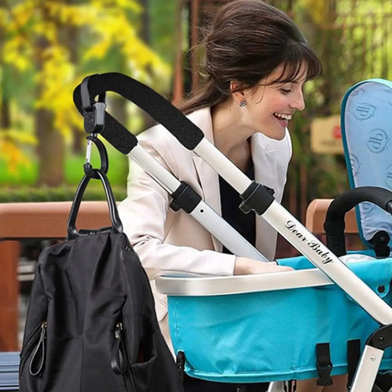 Bag Hooks Rotate 360 Degree Stroller Accessories Bear Baby Bag Stroller Hooks Baby Hanger Hooking Up Pram Hooks Bag Hanger