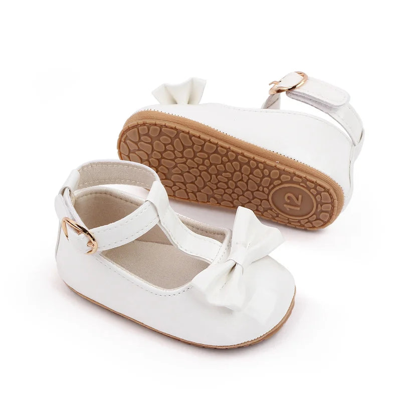 Summer Baby Girl Pre-walking Toddler Shoes With High Quality PU Leather And TPR Sole For 0-18M Baby Girls Princess Shoes