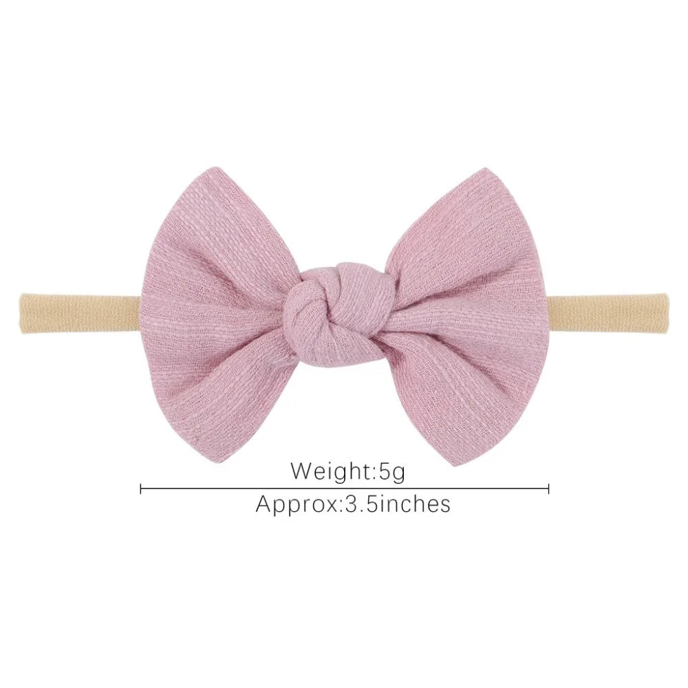 5Pcs/set Set Baby Bows Soft Cotton Hair Bands for Kids Girls Band Newborn Headwear Kids Hair Accessories
