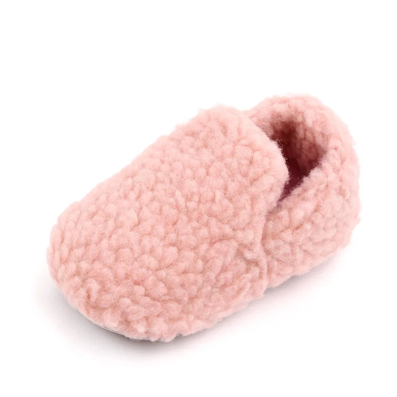 Baby Toddler Shoes Non Slip Plush Warm Cotton Prewalking Anti Slip Sole Model 01