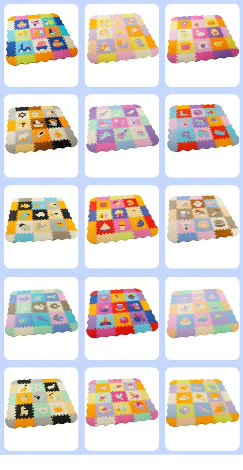 EVA Foam Baby Play Mat Soft Baby Playground Rugs Baby Toys Kids Puzzle Educational Toys Children's Room Floor Protector Carpets